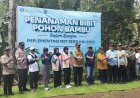 Perhutani Probolinggo, Pemkab Probolinggo, dan Perwakilan BI Malang Gelar Penanaman Pohon Bambu di Ranu Segaran