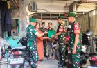 Di Balik Seragam, Ada Kepedulian Koramil 0830/19 Karangpilang Berbagi untuk Warga Kedurus