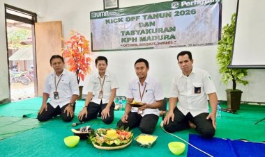 Perhutani Madura Gelar Kick Off Tahun 2026 dan Tasyakuran di Pamekasan